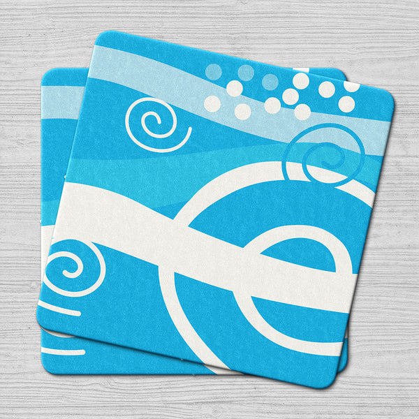 Blue Swirl Coaster