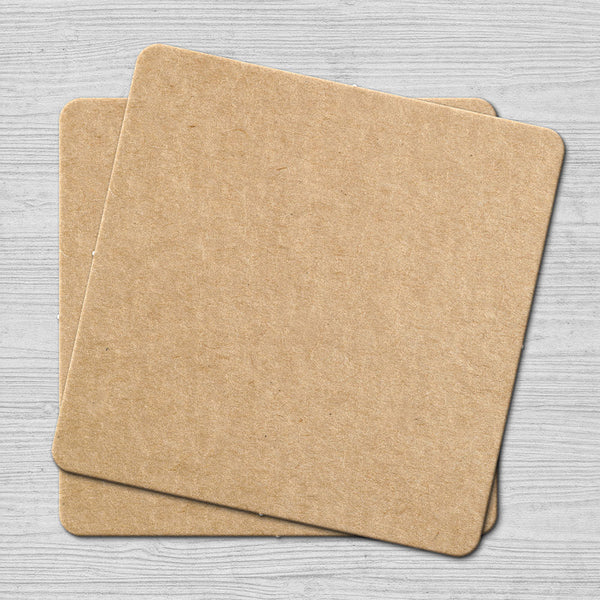 Cardboard Look Square Coaster
