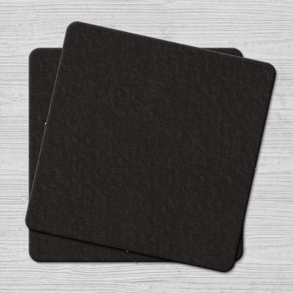 Plain Black Square Coaster