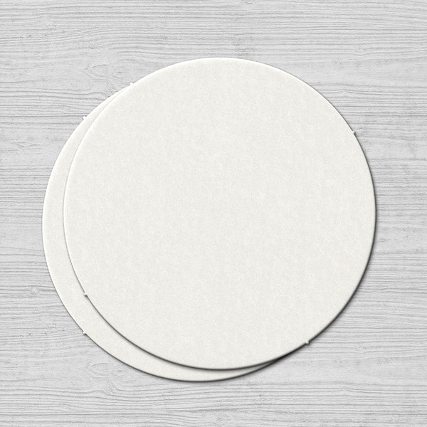 Plain White Round Coaster