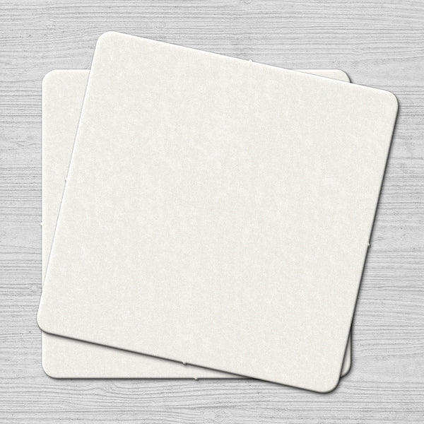 Plain White Square Coaster