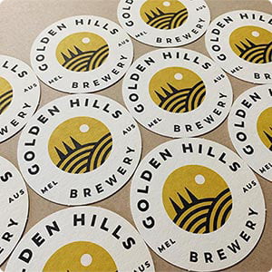 Golden Hills Brewery Coaster